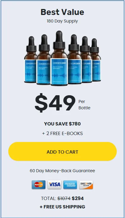 CerebroZen 6 bottle price 